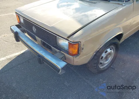 1981 Volkswagen Rabbit Truck from USA, damaged, VIN 1V1LG0175BV125878